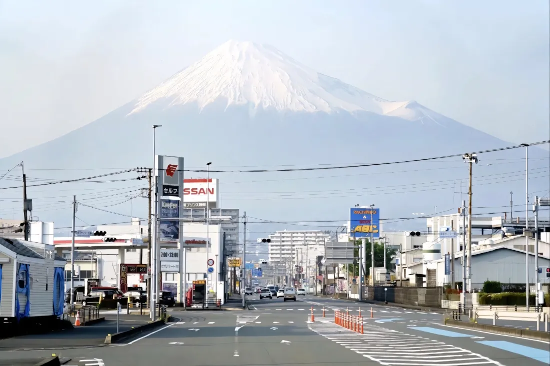 3k富士山壁纸｜城市背景图片 - 雪山大道「哲风壁纸」