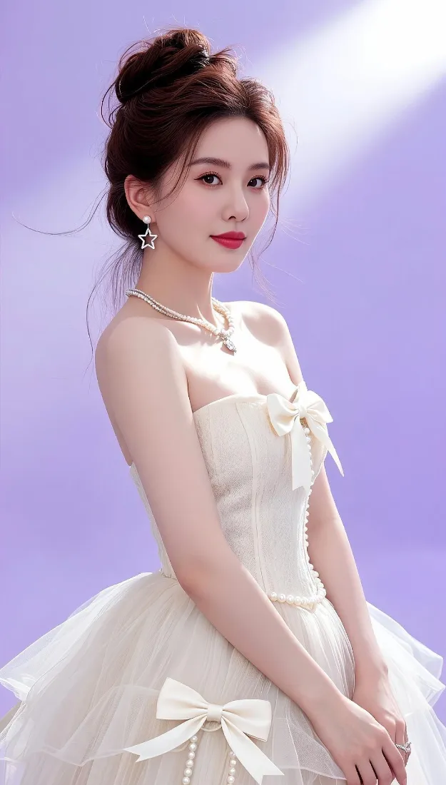 气质美女手机壁纸｜手机背景图片 - 白纱礼服「哲风壁纸」