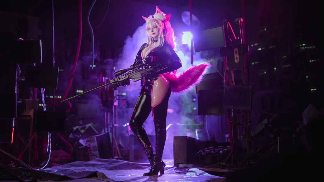 8k九尾狐壁纸｜游戏cos背景图片 - 战场「哲风壁纸」