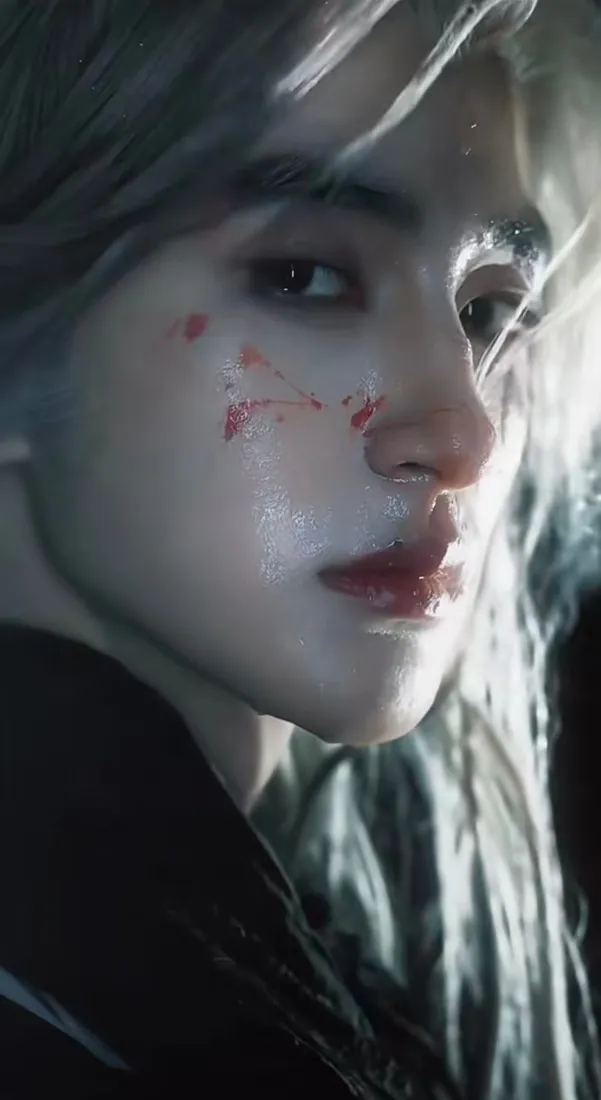 张翅手机壁纸｜帅哥背景图片 - 战损银发「哲风壁纸」