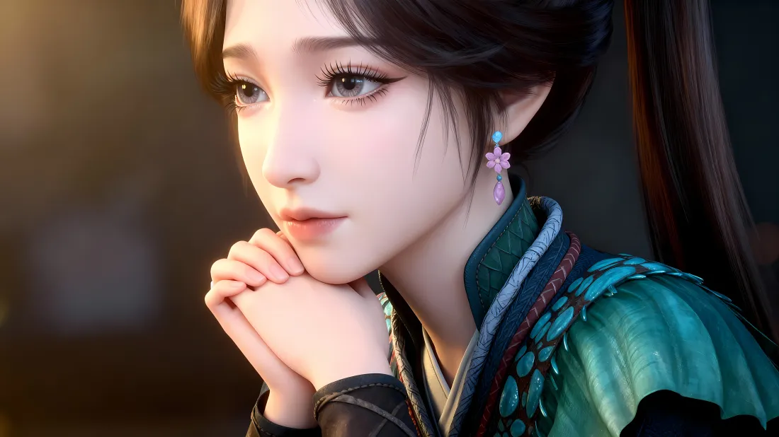 5k梅凝凡人修仙传壁纸｜国风人物背景图片 - 国漫女神「哲风壁纸」