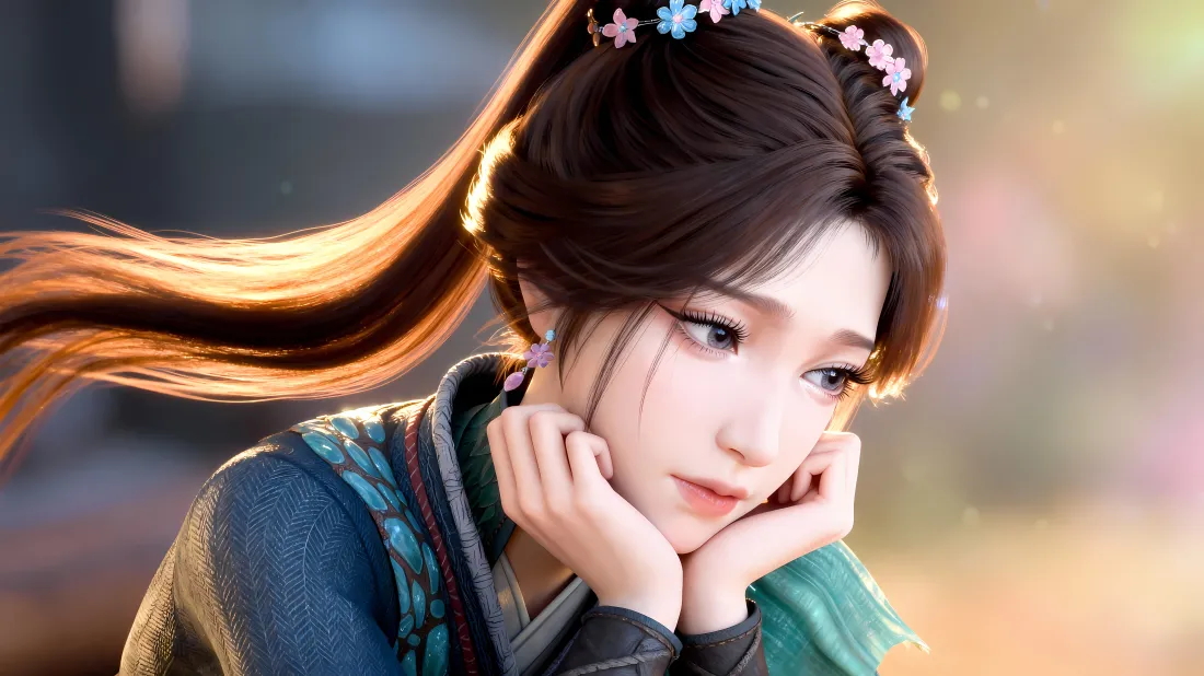 5k梅凝壁纸｜凡人修仙传背景图片 - 国漫古风美人「哲风壁纸」