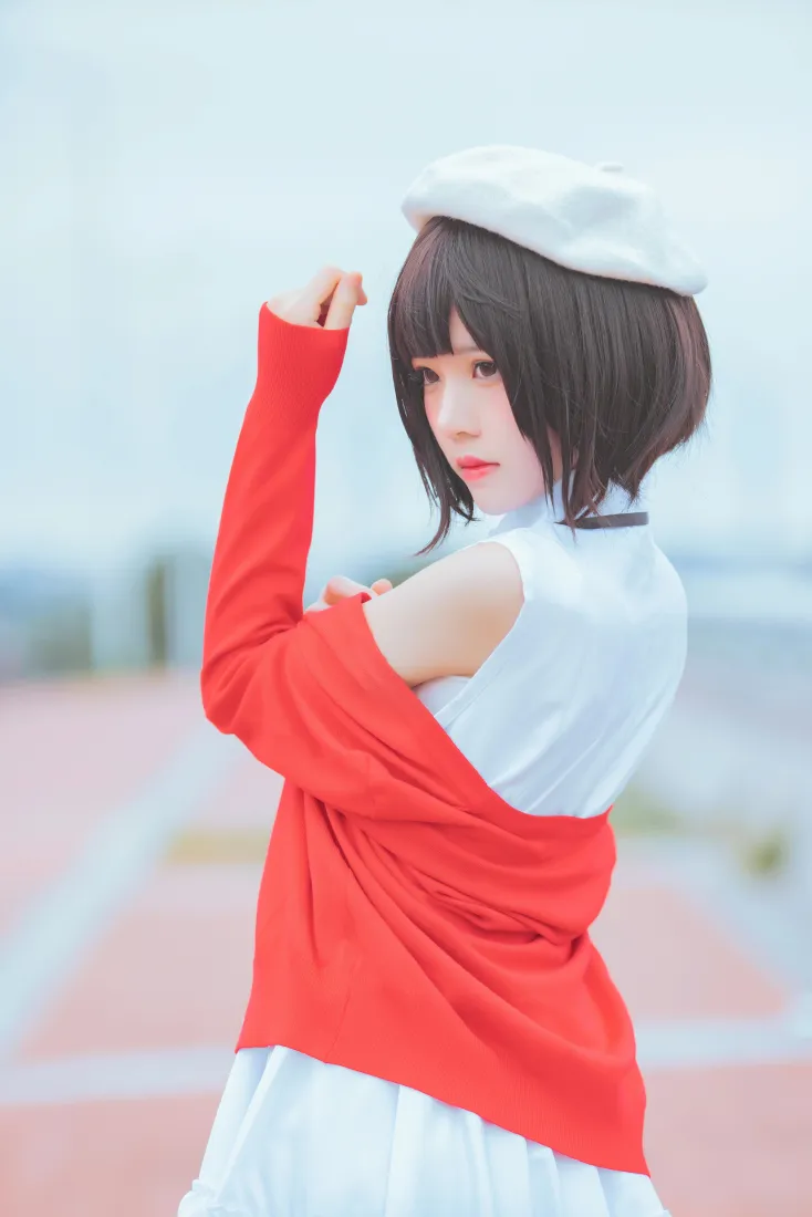 桜桃喵手机壁纸｜加藤惠背景图片 - 户外cosplay「哲风壁纸」