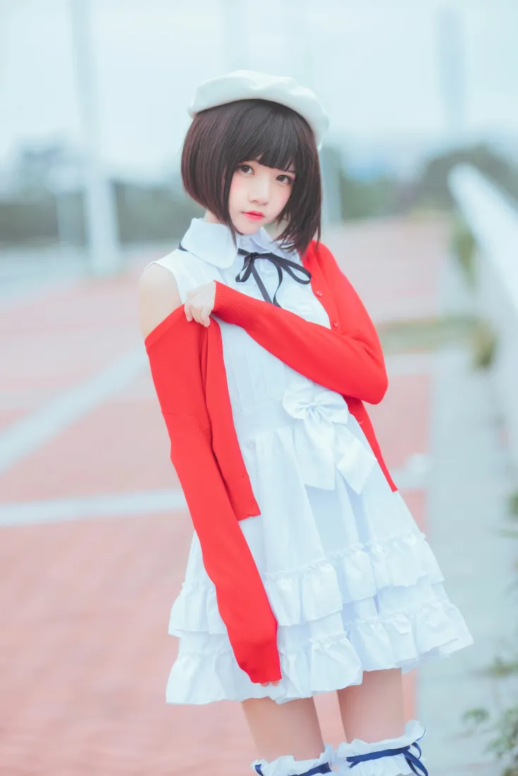 桜桃喵手机壁纸｜加藤惠cos背景图片 - 路人女主「哲风壁纸」