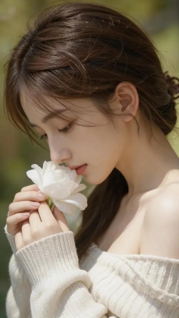 清纯少女手机壁纸｜户外背景图片 - 温柔氛围感「哲风壁纸」