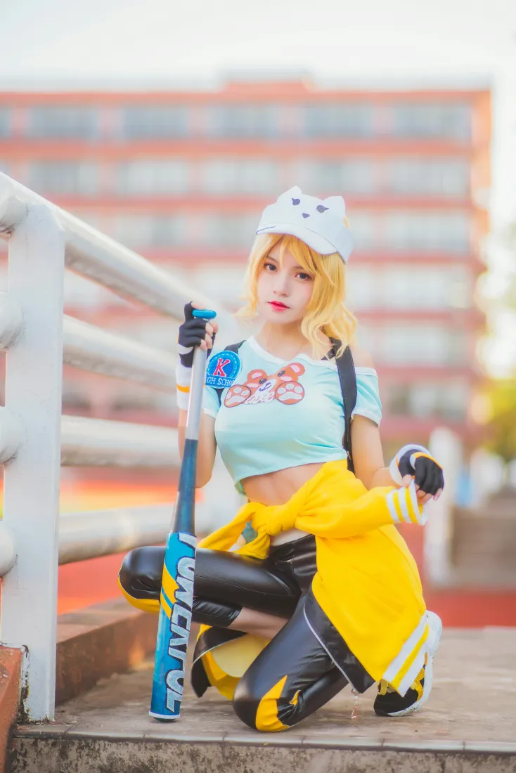 桜桃喵手机壁纸｜花木兰cos背景图片 - 王者荣耀青春决赛季「哲风壁纸」