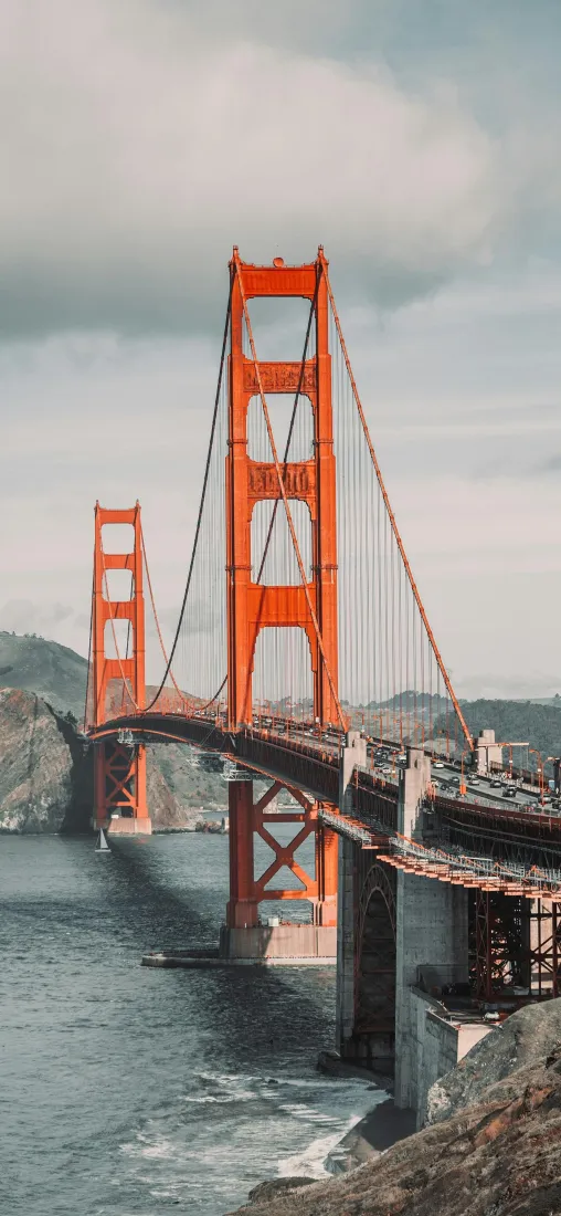 金门大桥手机壁纸｜海面风景背景图片 - 旧金山「哲风壁纸」