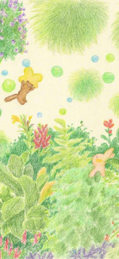 春日森林手机壁纸｜清新背景图片 - 小熊兔子「哲风壁纸」