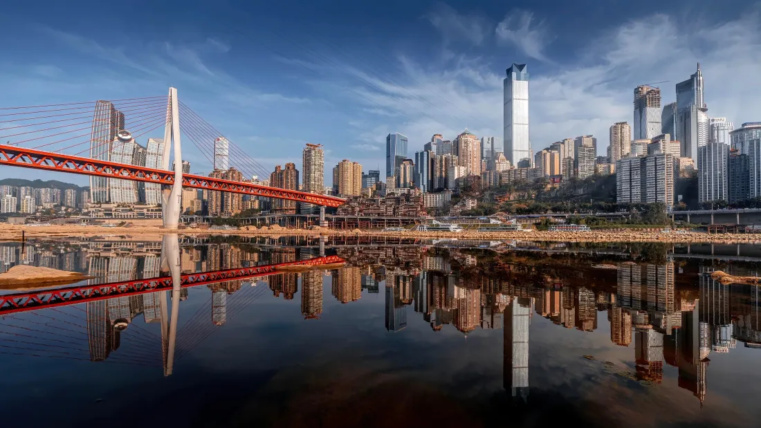 3k重庆壁纸｜城市背景图片 - 千厮门大桥江景「哲风壁纸」