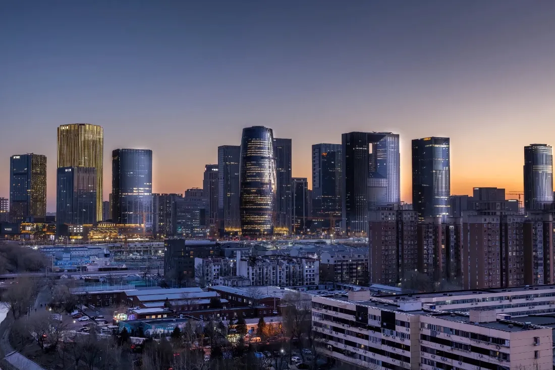 2k重庆壁纸｜城市背景图片 - 黄昏CBD建筑群「哲风壁纸」