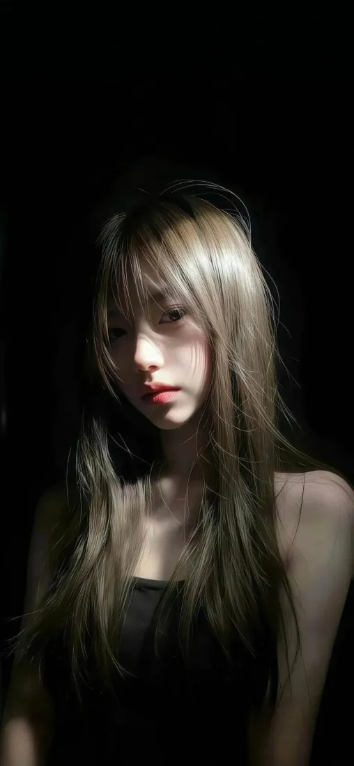 氛围感美女手机壁纸｜暗调背景图片 - 高冷御姐「哲风壁纸」