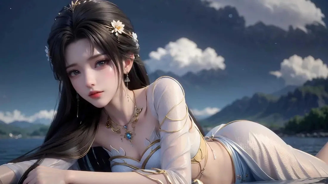 2k古风美女壁纸｜山水背景图片 - 平板适配「哲风壁纸」