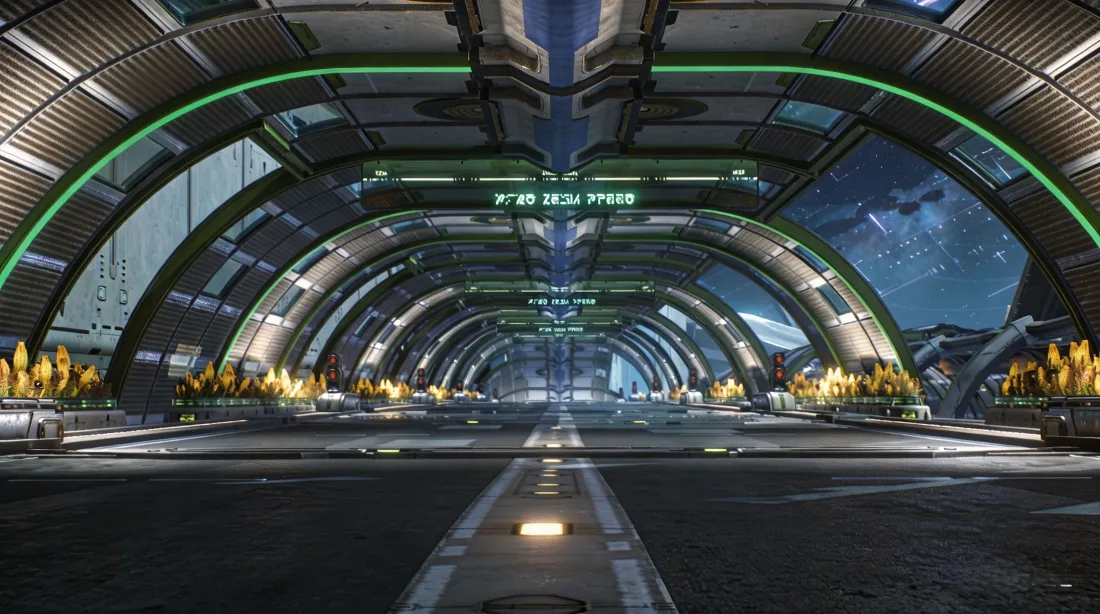 3k鸣潮壁纸｜未来城市背景图片 - 科幻隧道「哲风壁纸」