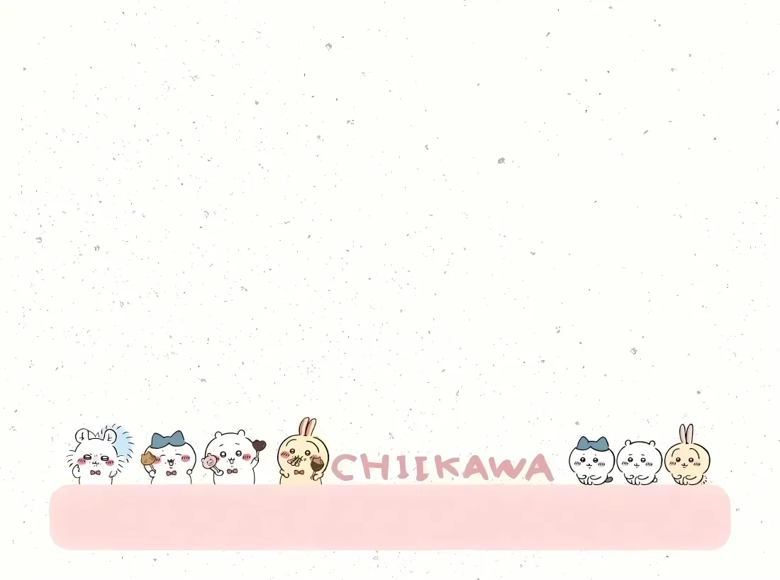 4k吉伊卡哇壁纸｜简约背景图片 - Chiikawa「哲风壁纸」