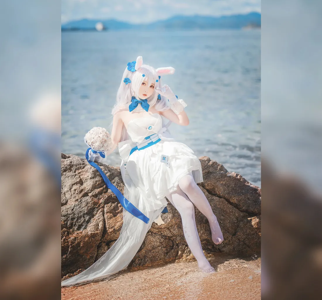 4k拉菲壁纸｜碧蓝航线背景图片 - 婚纱cosplay「哲风壁纸」