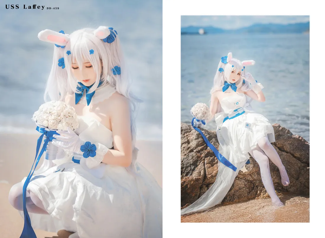 5k拉菲壁纸｜碧蓝航线背景图片 - 婚纱cosplay「哲风壁纸」
