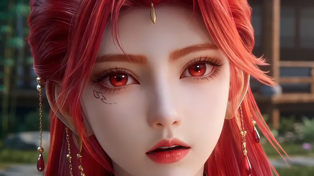 4k火允儿壁纸｜百炼成神背景图片 - AI红发美人「哲风壁纸」