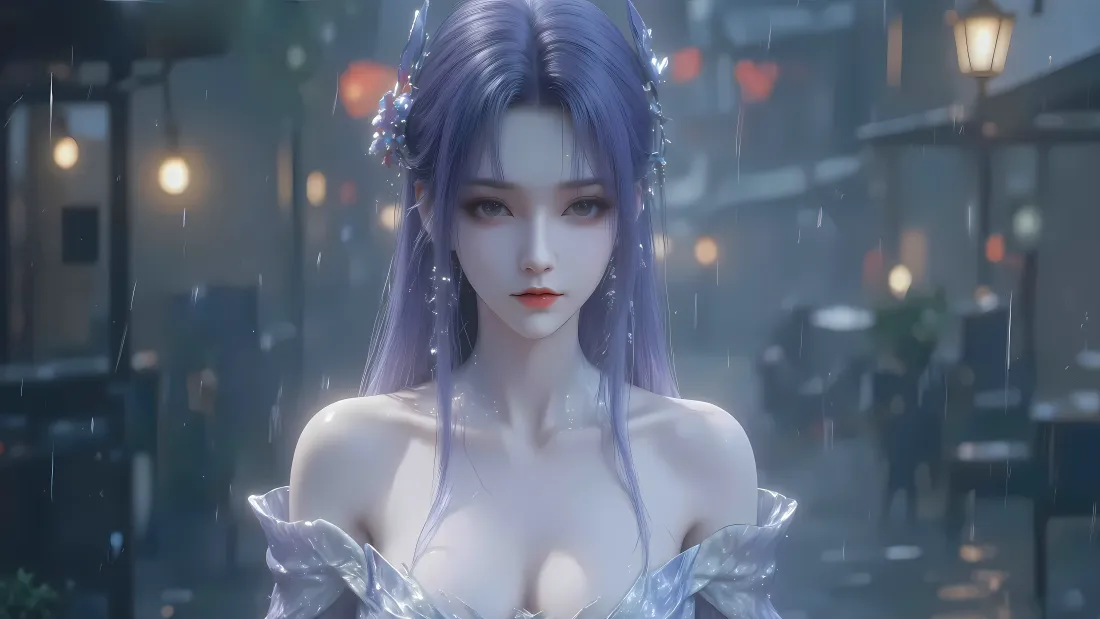 7k小医仙壁纸｜斗破苍穹背景图片 - 紫发美女「哲风壁纸」