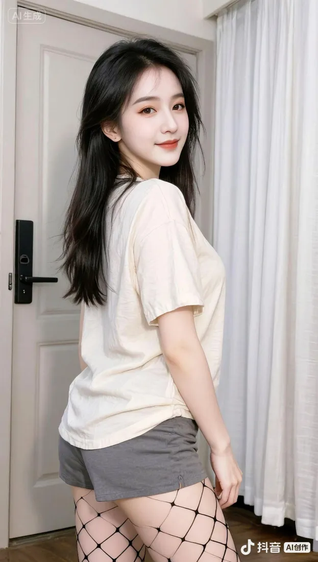 长发美女手机壁纸｜居家背景图片 - 回眸浅笑「哲风壁纸」