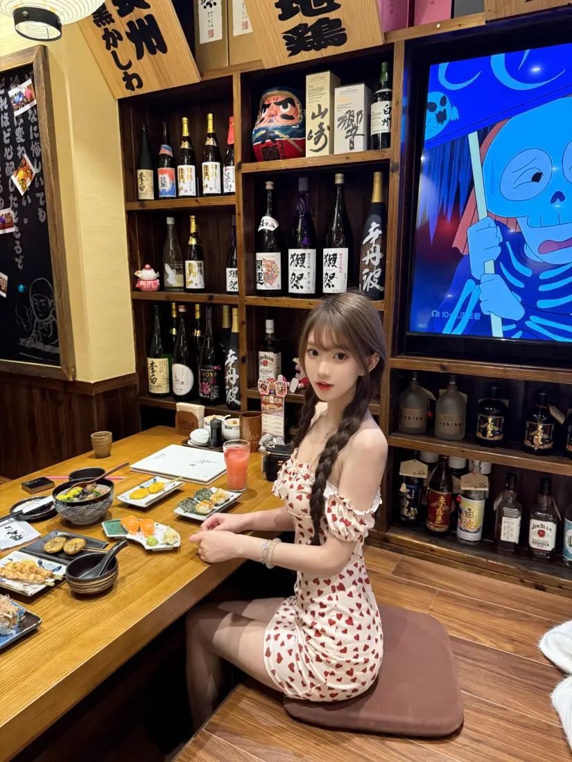 甜系少女手机壁纸｜居酒屋背景图片 - 休闲日常「哲风壁纸」