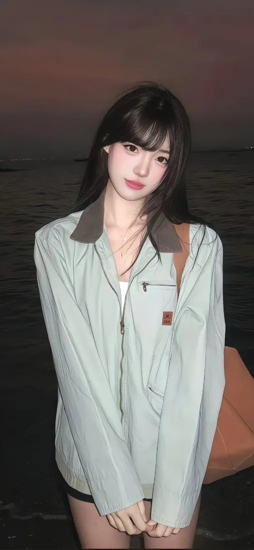 清纯黑发少女手机壁纸｜日常休闲背景图片 - 高清手机「哲风壁纸」