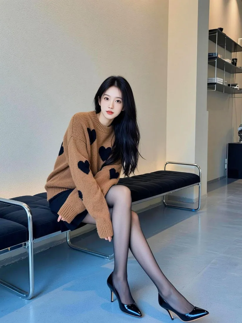 长腿御姐手机壁纸｜手机高清背景图片 - 黑丝穿搭「哲风壁纸」