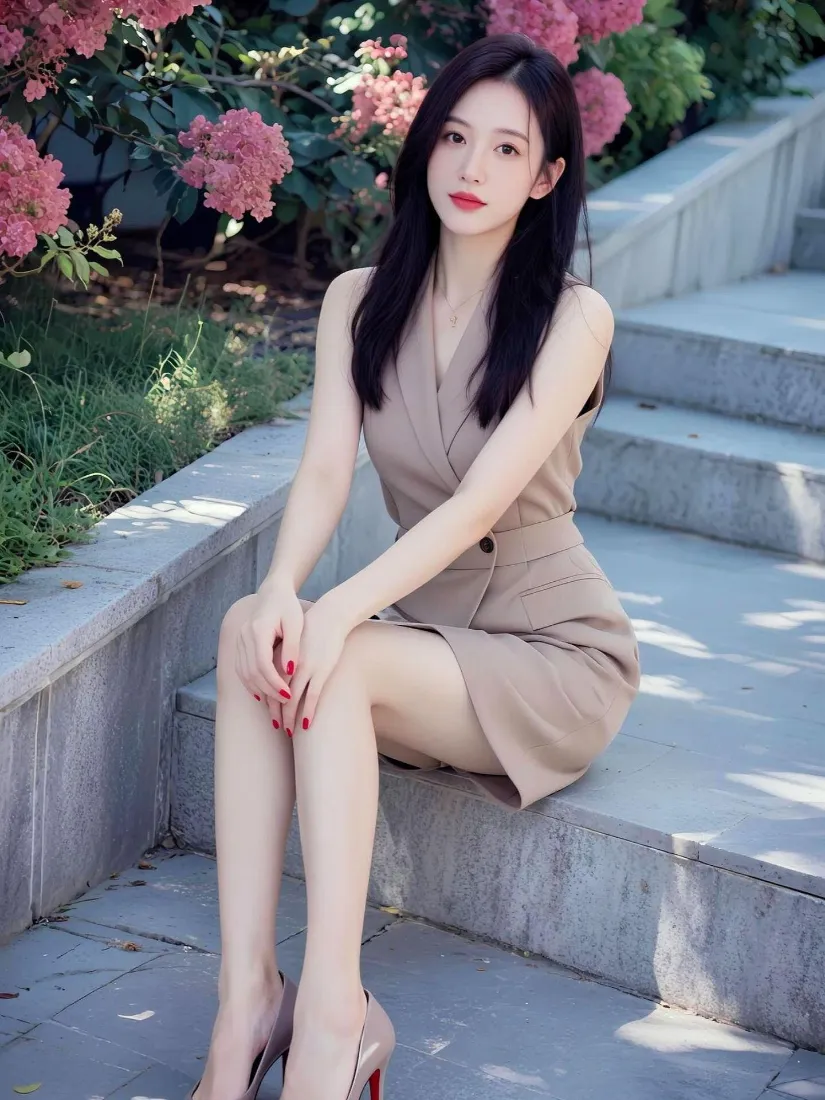 气质美女手机壁纸｜户外背景图片 - 夏日轻熟街拍「哲风壁纸」