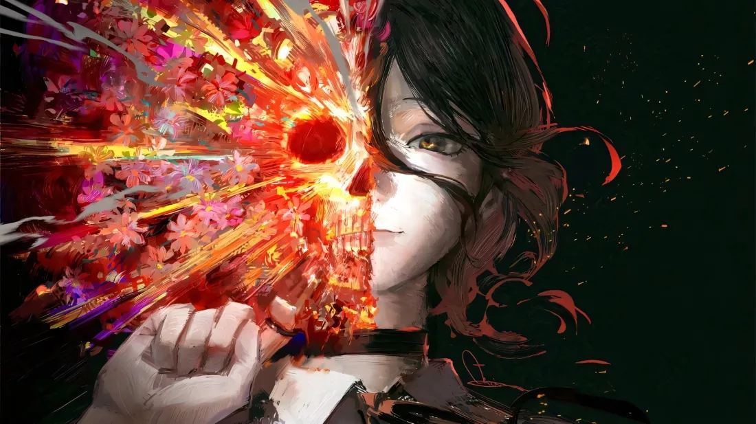 3k蕾塞壁纸｜爆炸效果背景图片 - 电锯人「哲风壁纸」