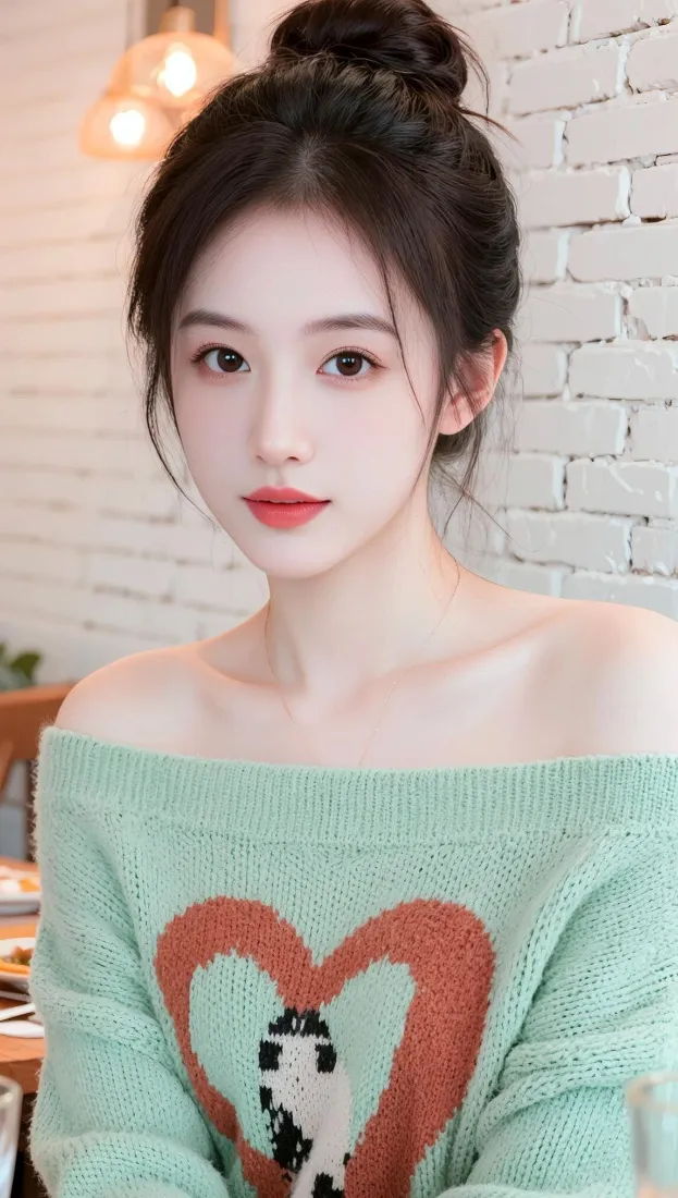 高颜值美女手机壁纸｜清新居家背景图片 - 丸子头少女「哲风壁纸」