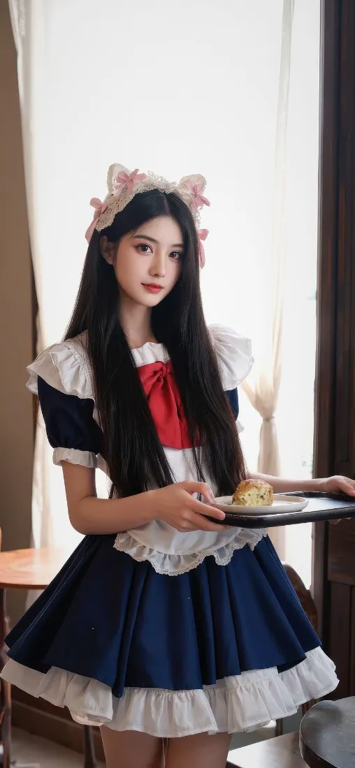 猫耳女仆手机壁纸｜女仆穿搭背景图片 - 甜系少女「哲风壁纸」