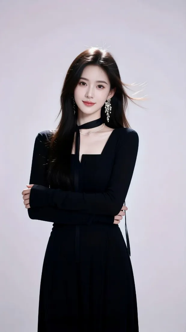 赵露思手机壁纸｜纯色背景图片 - 气质女明星「哲风壁纸」