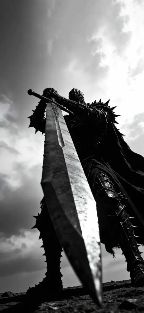 暗黑骑士手机壁纸｜霸气背景图片 - 大剑「哲风壁纸」