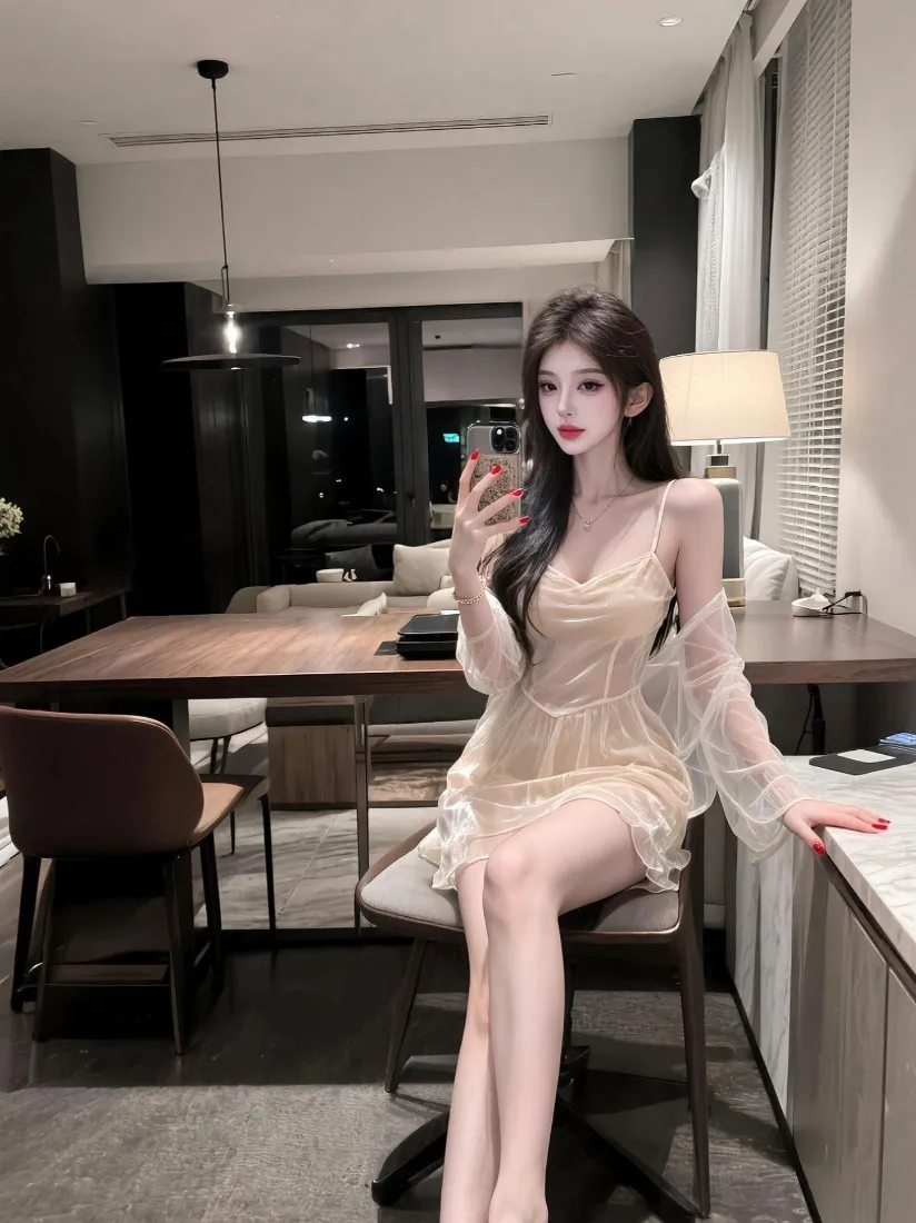 纯欲美女手机壁纸｜简约室内背景图片 - 网红御姐「哲风壁纸」