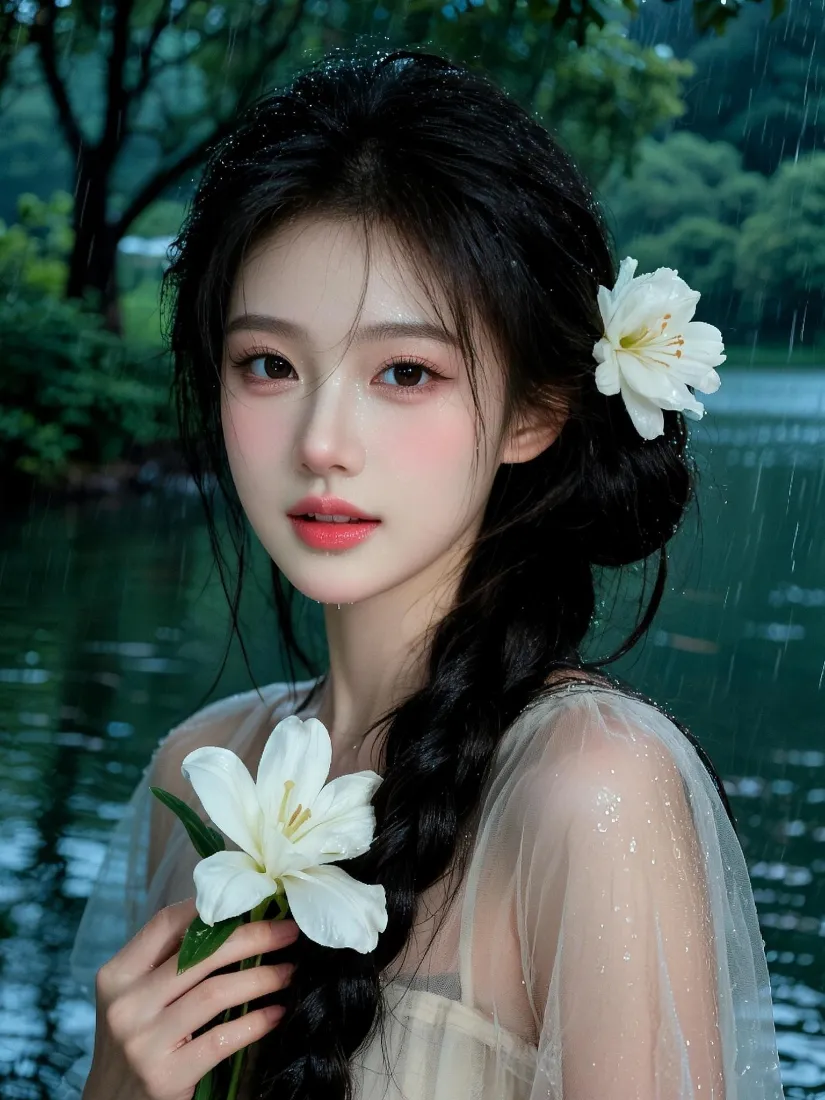 氛围感美女手机壁纸｜森系户外背景图片 - 温柔清新「哲风壁纸」