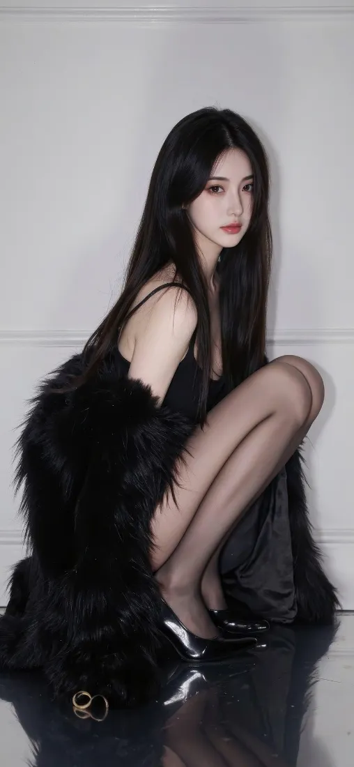 黑丝美女手机壁纸｜手机背景图片 - 纯欲氛围感人像「哲风壁纸」