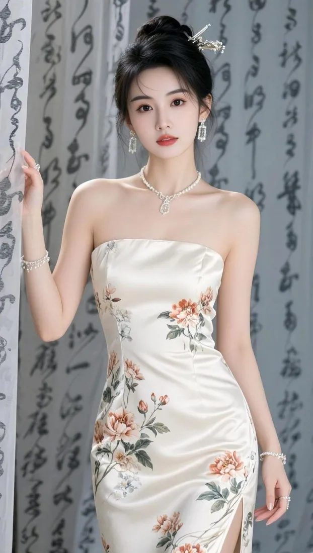 国风旗袍美女手机壁纸｜手机背景图片 - 优雅气质「哲风壁纸」