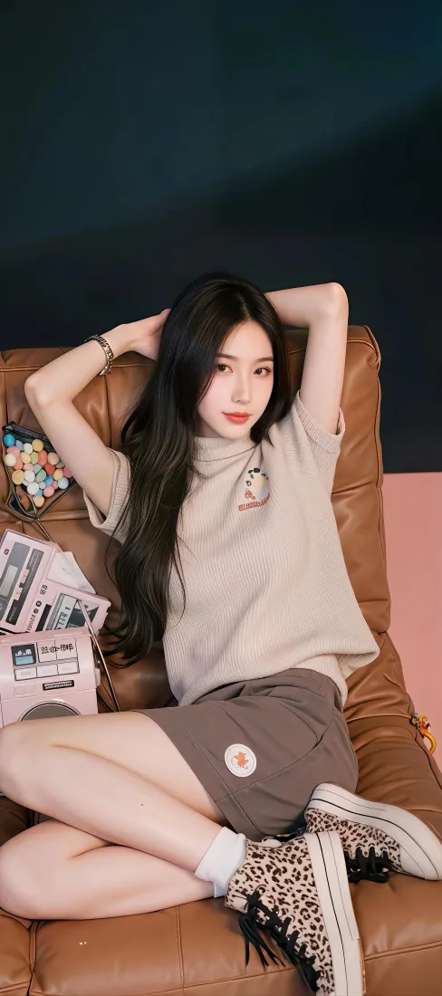 长发少女手机壁纸｜手机背景图片 - 慵懒休闲「哲风壁纸」