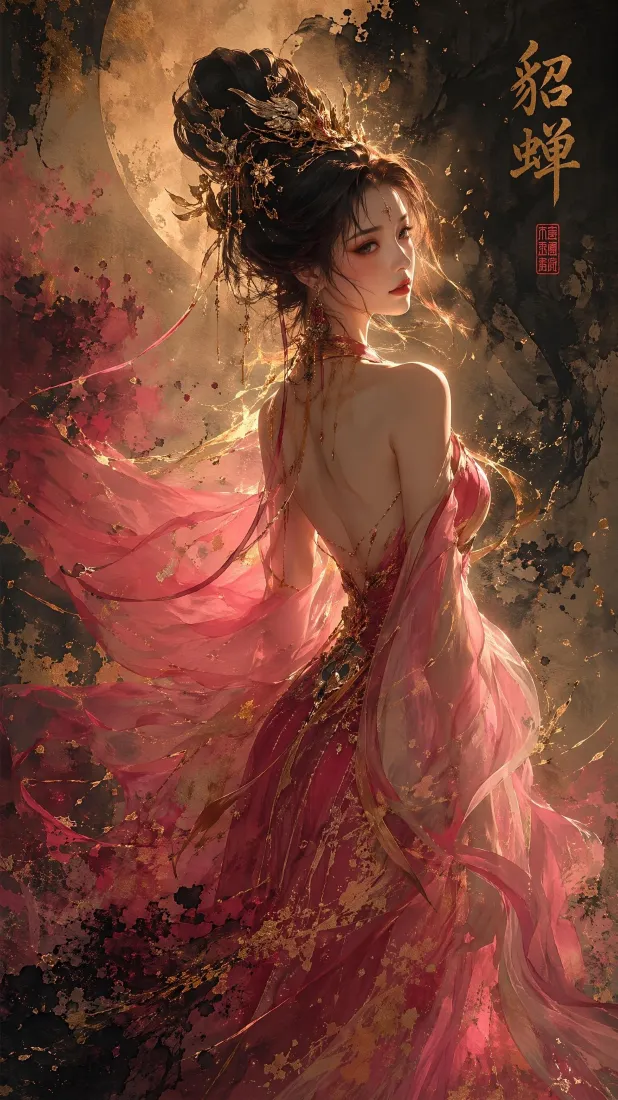 貂蝉手机壁纸｜古风背景图片 - 国风美人「哲风壁纸」