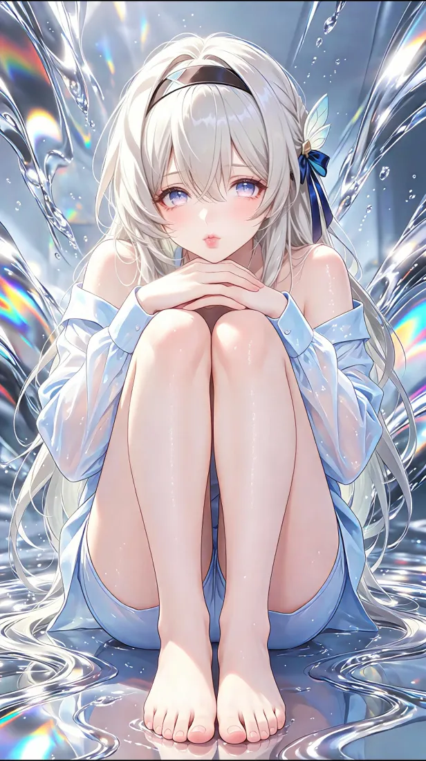 流萤手机壁纸｜清透水晶背景图片 - 二次元手机「哲风壁纸」