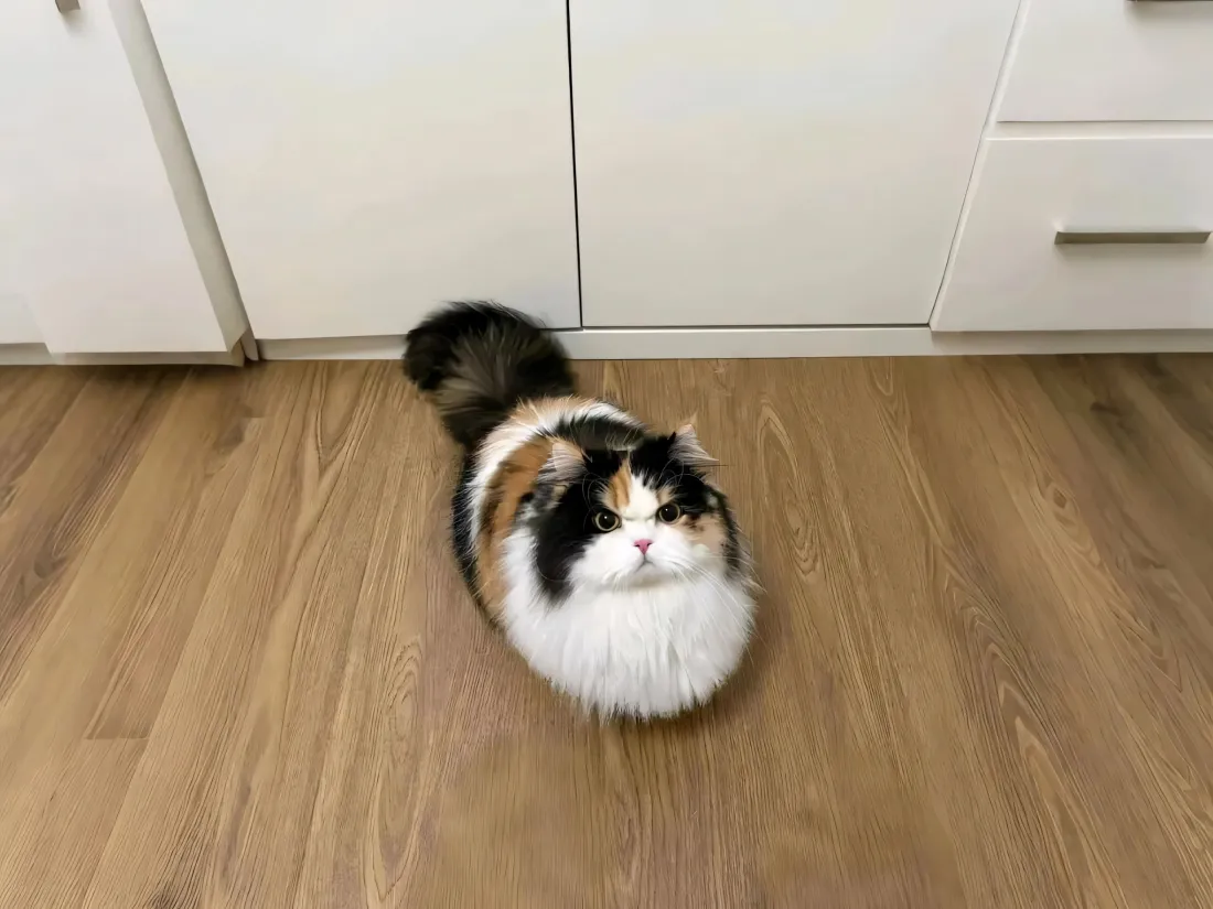 3k三花小猫壁纸｜可爱背景图片 - 圆滚滚猫咪「哲风壁纸」