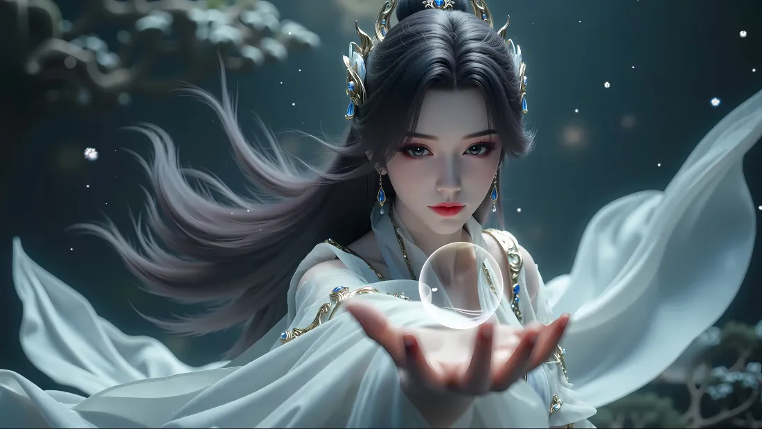7k斗破苍穹壁纸｜曹颖背景图片 - 古风美女「哲风壁纸」