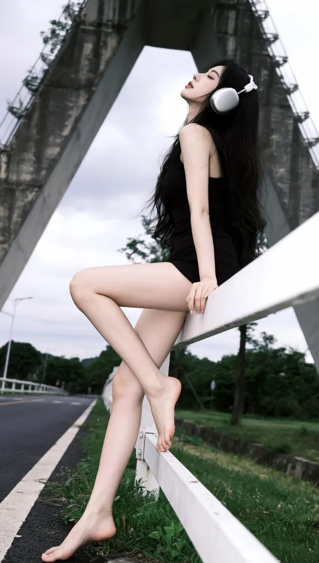 纯欲长发女生手机壁纸｜户外背景图片 - 氛围感「哲风壁纸」
