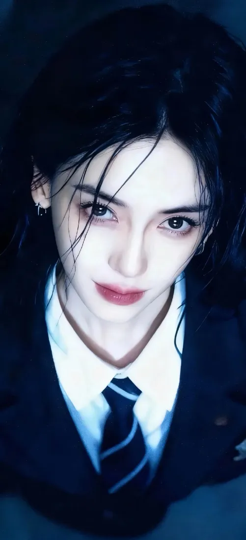 杨颖手机壁纸｜深色背景图片 - 学院风美女「哲风壁纸」