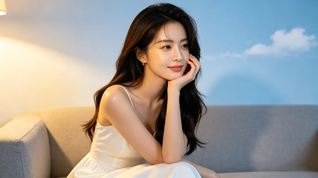 3k气质美女壁纸｜简约背景图片 - 电脑桌面「哲风壁纸」