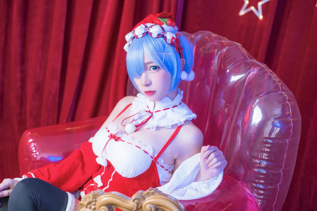 6k蕾姆壁纸｜cosplay背景图片 - 圣诞女仆「哲风壁纸」
