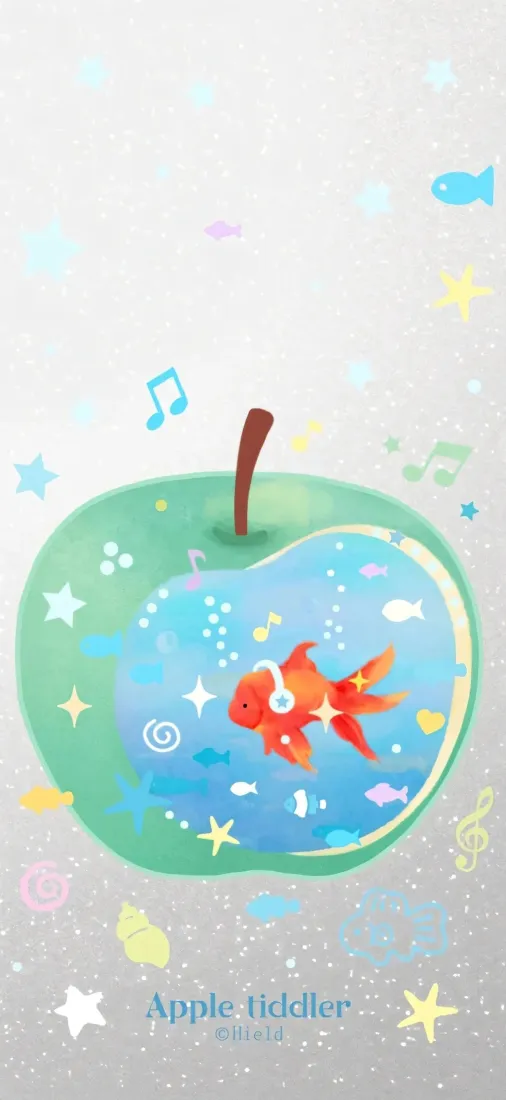 青苹果手机壁纸｜创意背景图片 - 小金鱼「哲风壁纸」