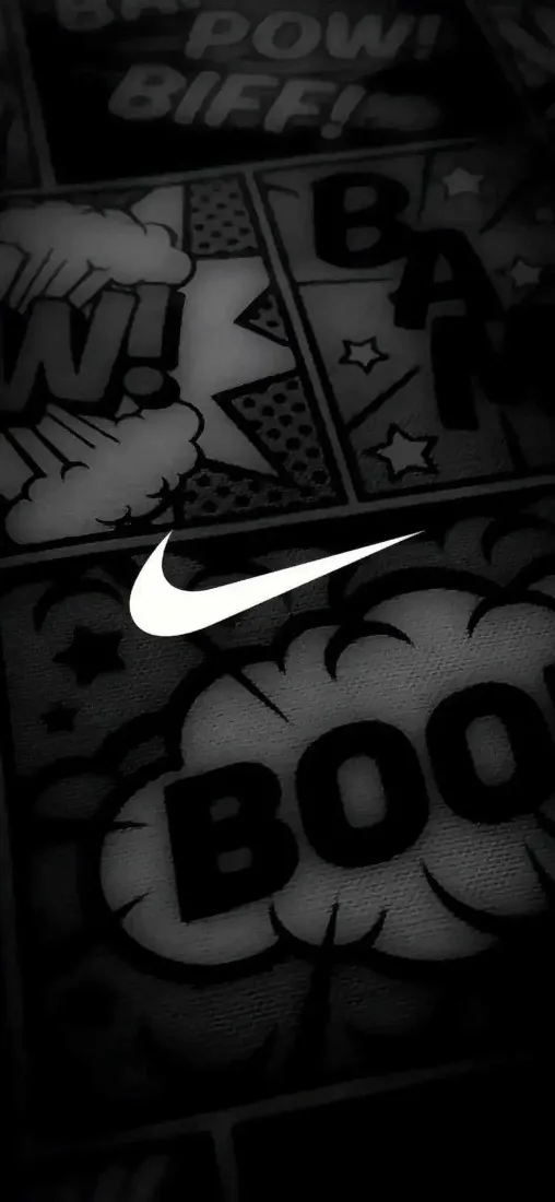 nike潮牌手机壁纸｜街头潮流背景图片 - 黑白漫画「哲风壁纸」