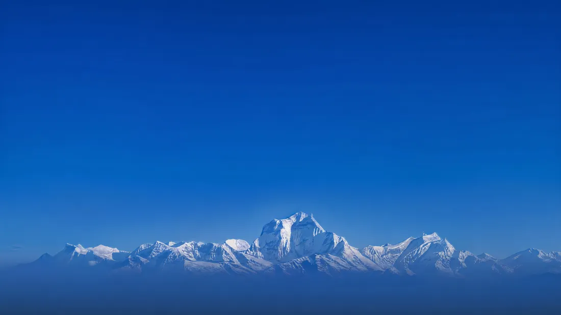 4k雪山壁纸｜纯蓝天山脉背景图片 - 高原自然风光「哲风壁纸」