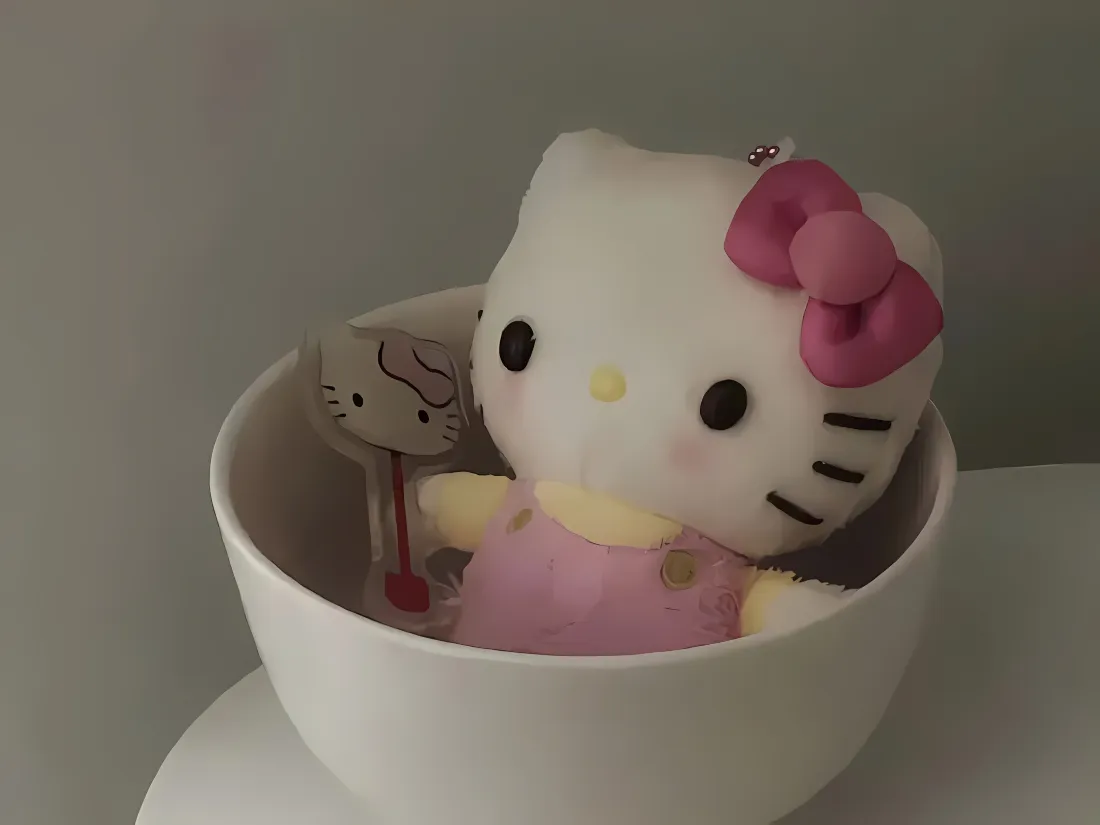 2k凯蒂猫壁纸｜可爱毛绒玩偶背景图片 - 软萌治愈摆件「哲风壁纸」