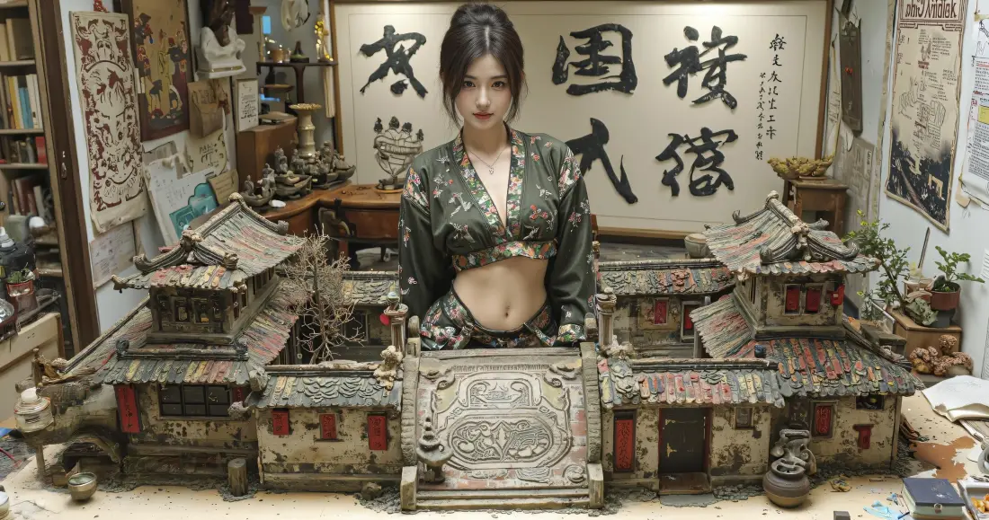 3k国风美女壁纸｜新中式场景背景图片 - 氛围感人像「哲风壁纸」